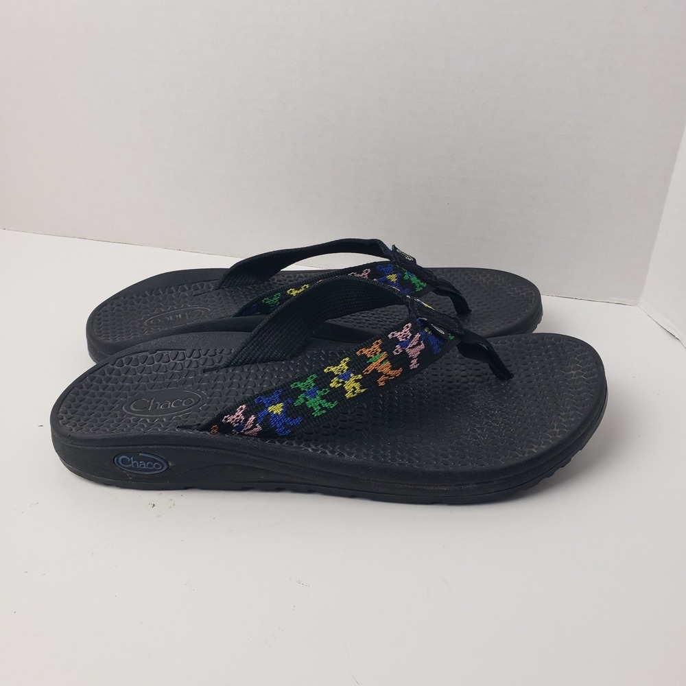 Chacos Grateful Dead Dancing Bears Womens Size 8 Black Sandals - Picture 9 of 16